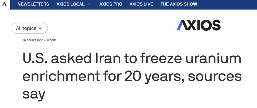 XM官网:美伊突传大消息！美媒：消息人士称美国要求伊朗冻结其铀浓缩活动20年